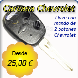 Carcasa llave Chevrolet