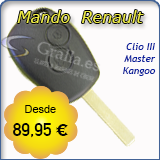 Llave con Mando Renault Clio, Master, Trafic, Kangoo